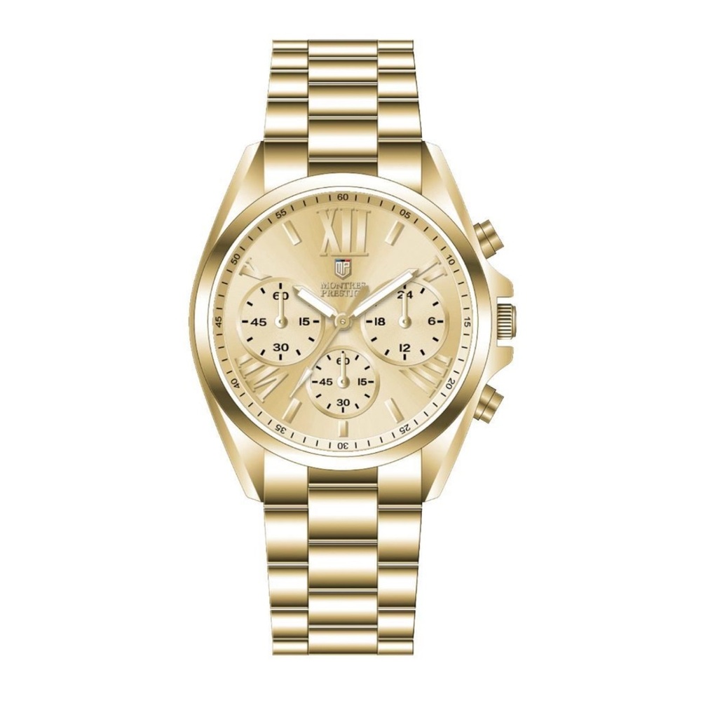 Luxurious Gold Chronograph Watch